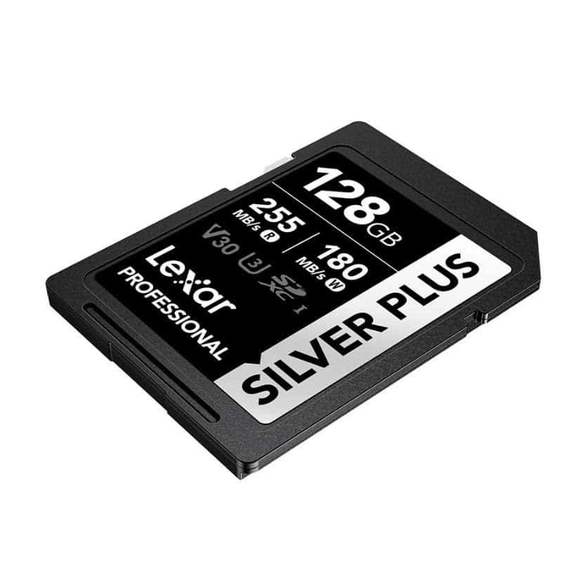 Ảnh minh họa Thẻ nhớ Lexar Professional Silver Plus SDXC UHS-I V30 128GB 255MB/s 180MB/s | Chính Hãng 2