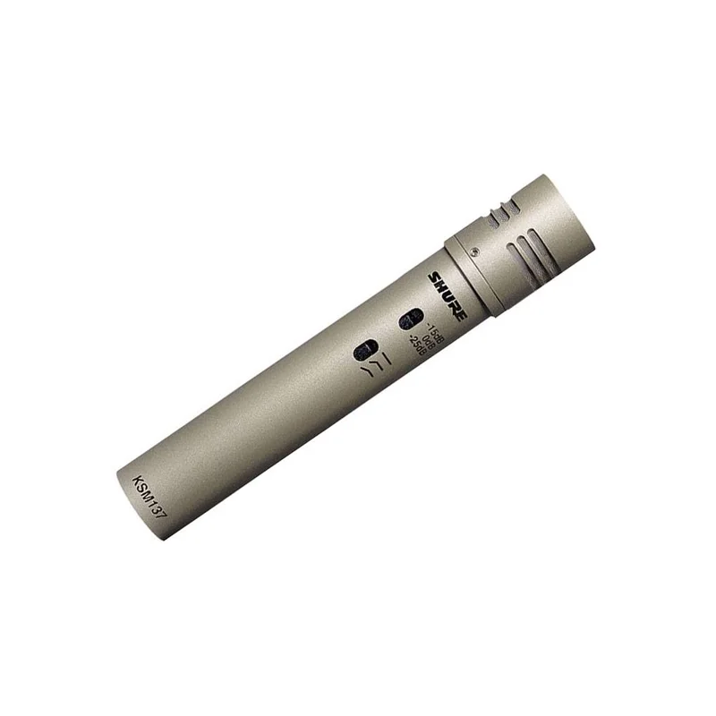 Ảnh minh họa Micro Shure KSM137/SL STEREO-X, electret condenser, hướng thu cardioid, dải tần 20 Hz - 20 kHz, phantom 48V, XLR 1
