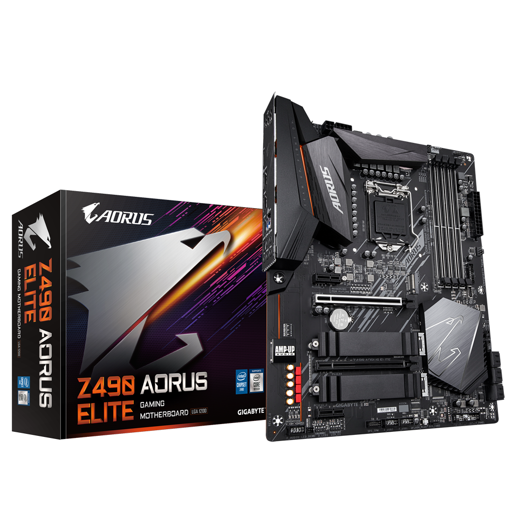 Mainboard Gigabyte Z490 AORUS ELITE (Chipset Intel Z490/ Socket 1200/ 4 x DDR4 DIMM/ Max 128Gb/ VGA Onboard/ Form ATX)