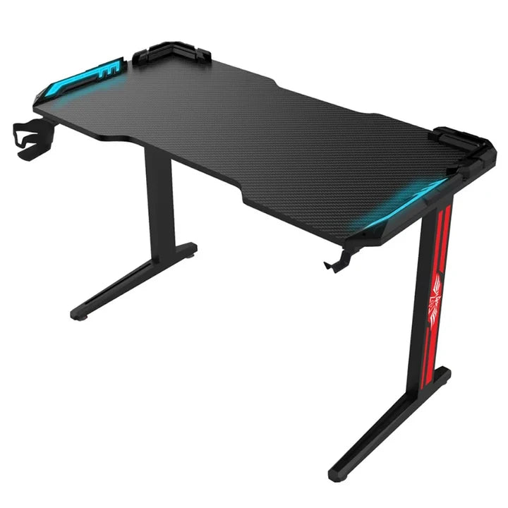 GADGETON T2-1200 – Bàn gaming đèn RGB chuyển động kiểu chữ Z (120 × 60 × 74cm) - Đen