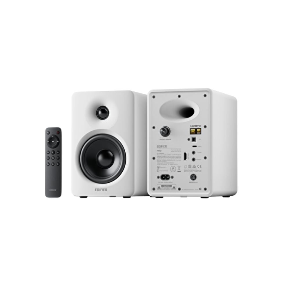 Ảnh minh họa Loa BLuetooth Edifier M90 Trắng (100W RMS/ 50Hz – 40kHz/ Bluetooth 6.0/ AUX/ USB-C) 2
