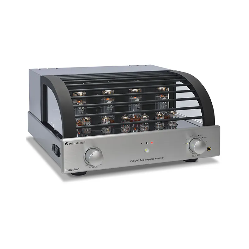 Amply đèn PrimaLuna EVO 300 (Integrated Tube, Class A/B, 42W/Kênh, 4 bóng EL34 hoặc KT88, 5 RCA)