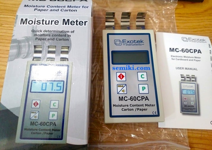 Ảnh minh họa EXOTEK MC-60CPA thiết bị đo độ ẩm giấy, thùng carton 0-33% 1