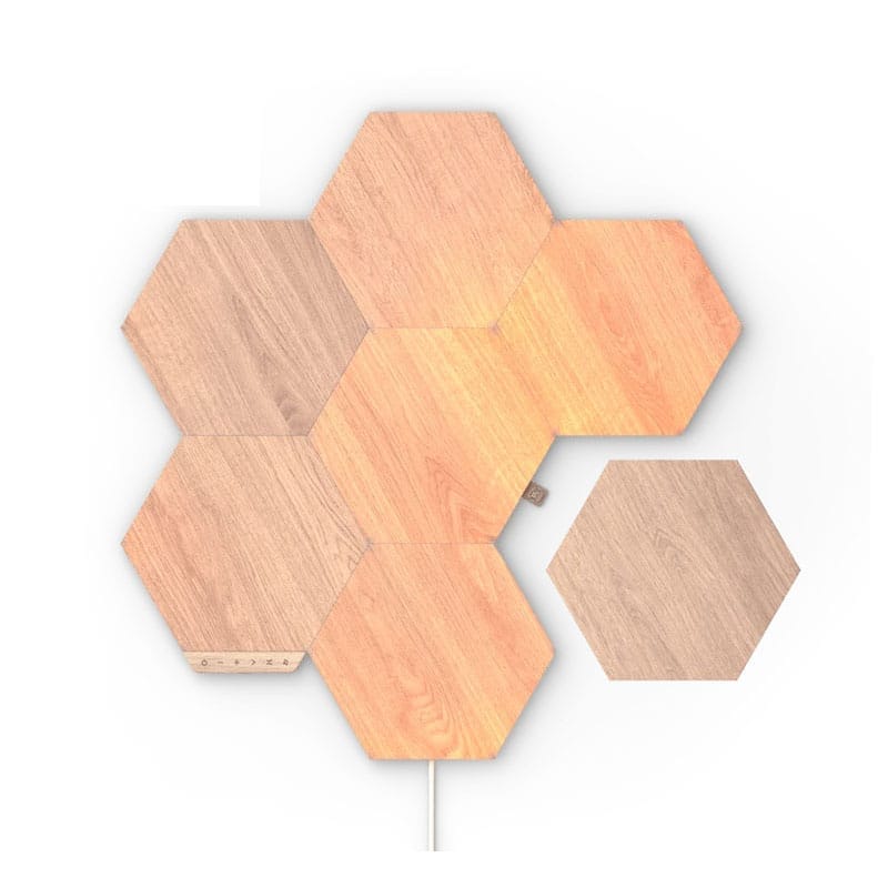 Nanoleaf Elements Birchwood Starter Kit 7PK lục giác vân gỗ NL52-K-7002HB-7PK