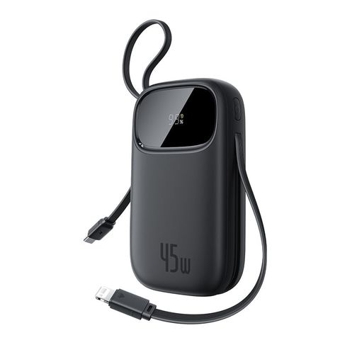 Pin Baseus QPow 3 45W | Tích Hợp Cáp Type-C & iP | Sạc Nhanh Laptop