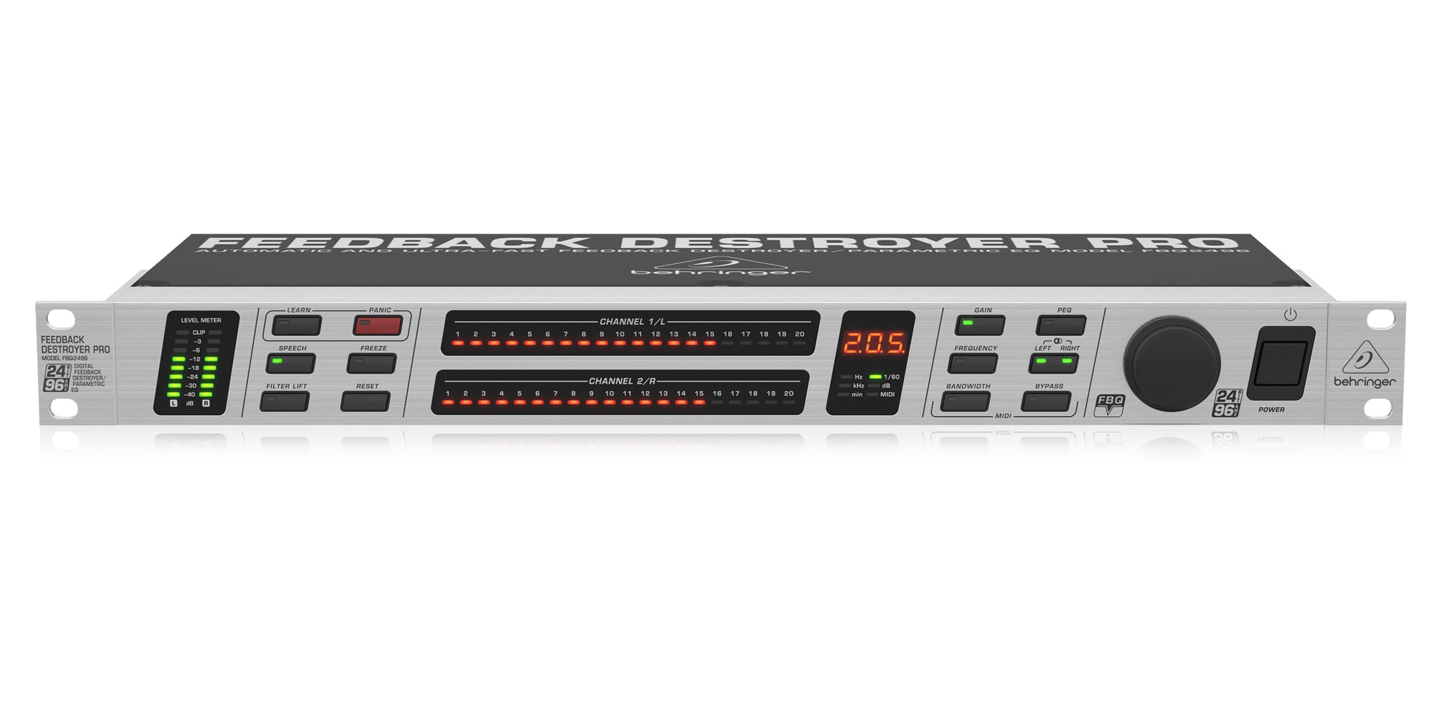 Ảnh minh họa FBQ2496 Bộ EQ số và chống hú Behringer 1