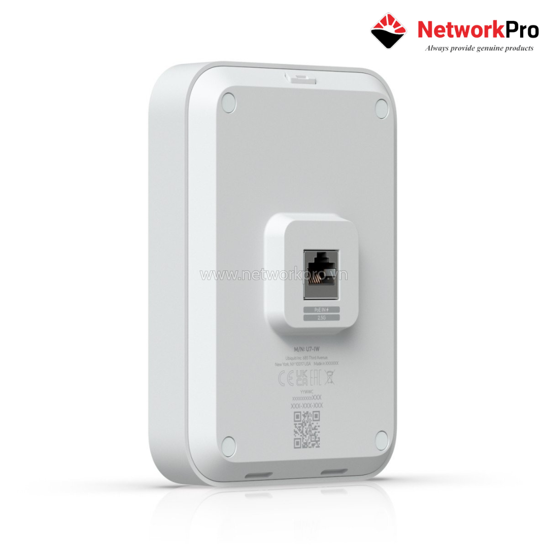 Ảnh minh họa Bộ phát wifi UniFi U7 In-Wall – WiFi Gắn Tường Chuẩn WiFi 7 BE, Chịu tải 200+ User 2