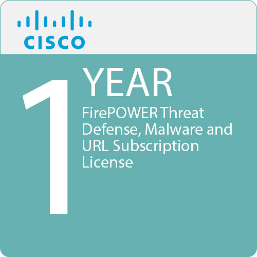 Cisco Firepower 1120 Firewall IPS, Malware Defense & URL Filtering License (1-Year Subscription)