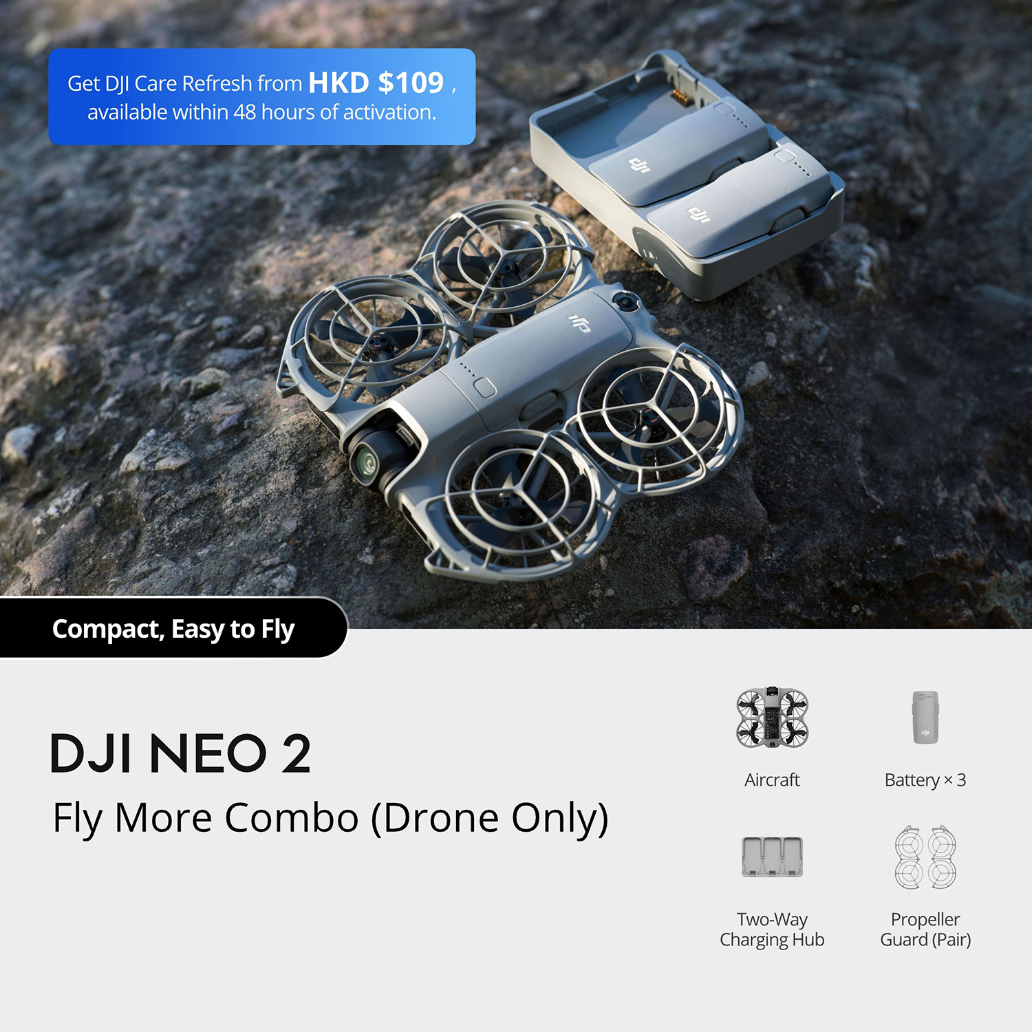Ảnh minh họa Flycam DJI Neo 2 Fly More Combo (Drone Only) | Chính Hãng 1