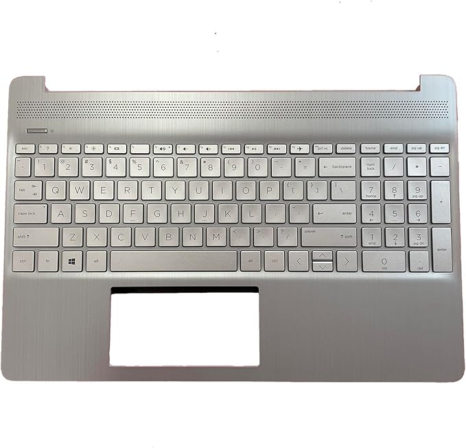 Thay Vỏ Laptop HP Pavilion15T-DY 15Z-EF 15-DY 15-EF 15S-EQ 15S-FQ 15S-FR Laptop Assembly Part M17184-001 L63578-001 Sliver Replacement Palmrest Upper Case Top Cover with Non-Backlit Keyboard for Zin