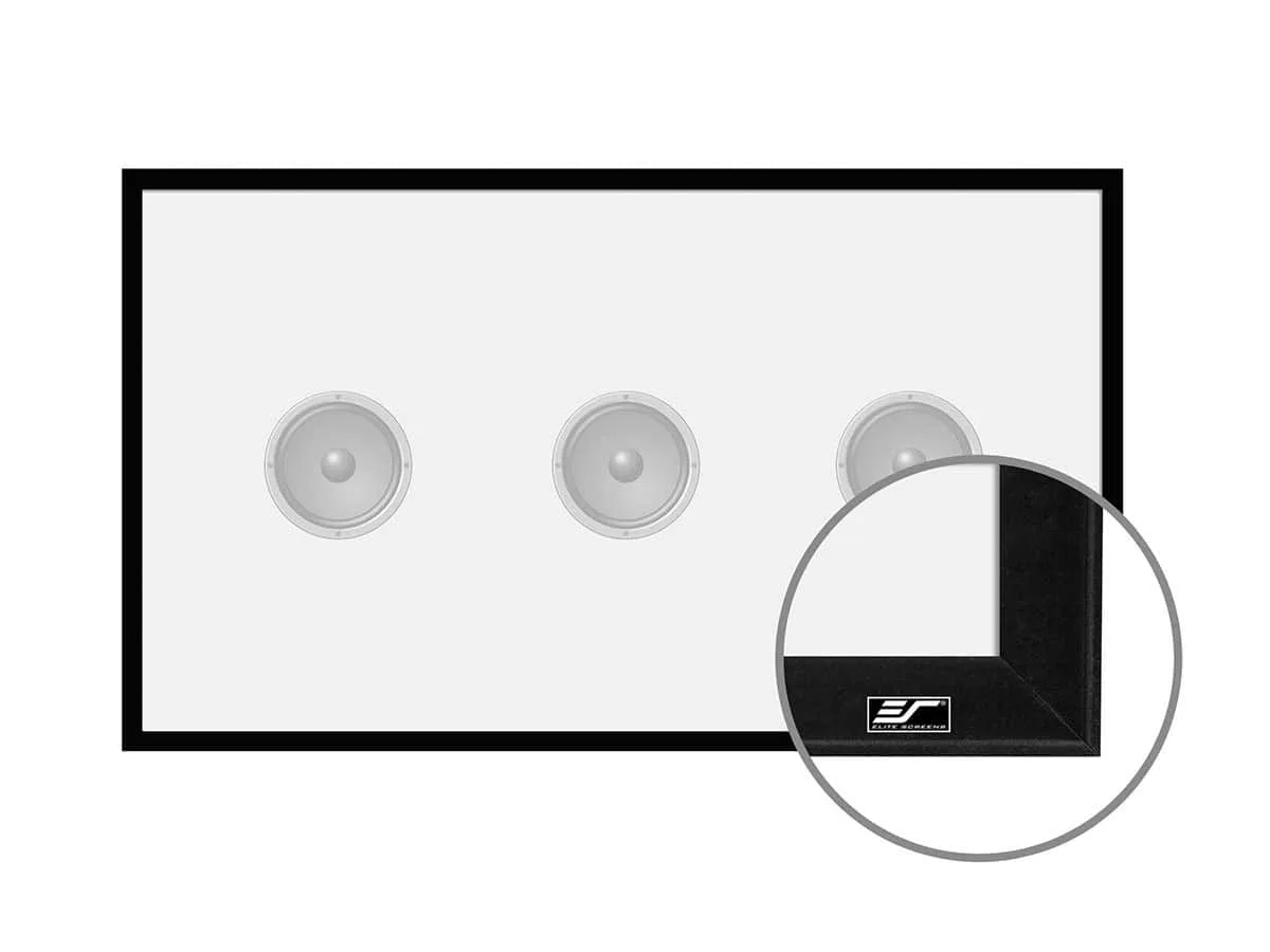 Ảnh minh họa Màn chiếu Elite Screens Sable Frame AcousticPro 1080P3 96 inch ER96WH1W-A1080P3 – Màn khung xuyên âm 3