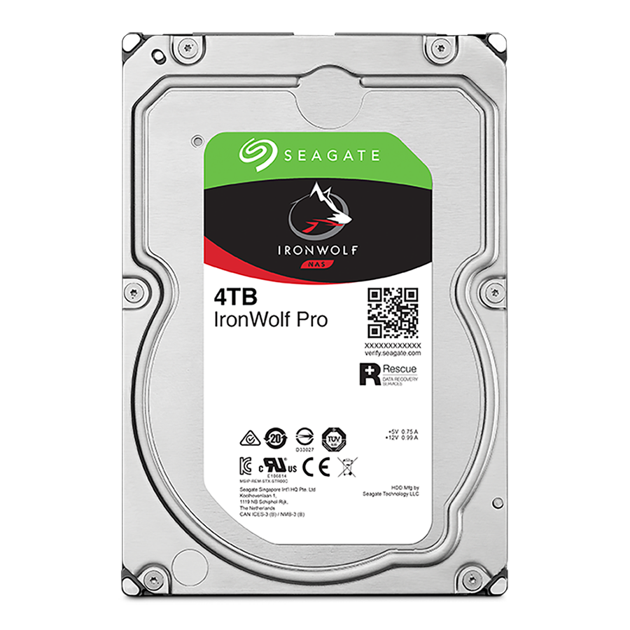 Ổ cứng HDD 4TB Seagate Ironwolf Pro NAS (ST4000NT001) | 7200RPM, 256MB Cache, CMR