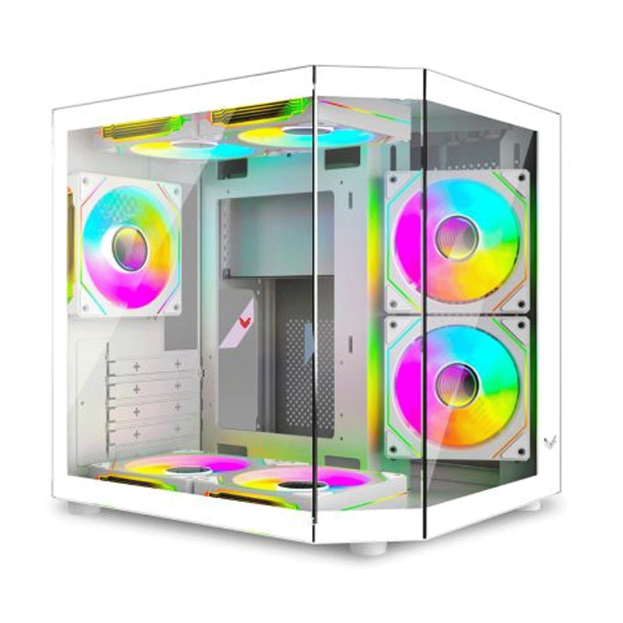 Ảnh minh họa Bộ PC Gaming i3-13100F | RX 580 8GB Trắng | RAM 16GB | SSD NVMe | Màn 24 inch FHD 100Hz 1