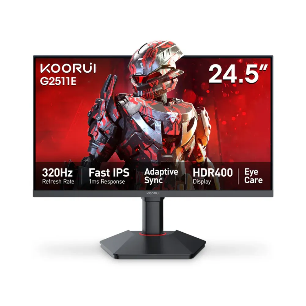 Màn Hình Gaming KOORUI G2511E Chính Hãng (24 inch/ FHD / IPS/ 320Hz/1ms/ Chân Đế Lên-Xuống)
