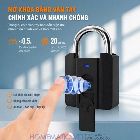 Ổ khóa vân tay thông minh Exsmith P04