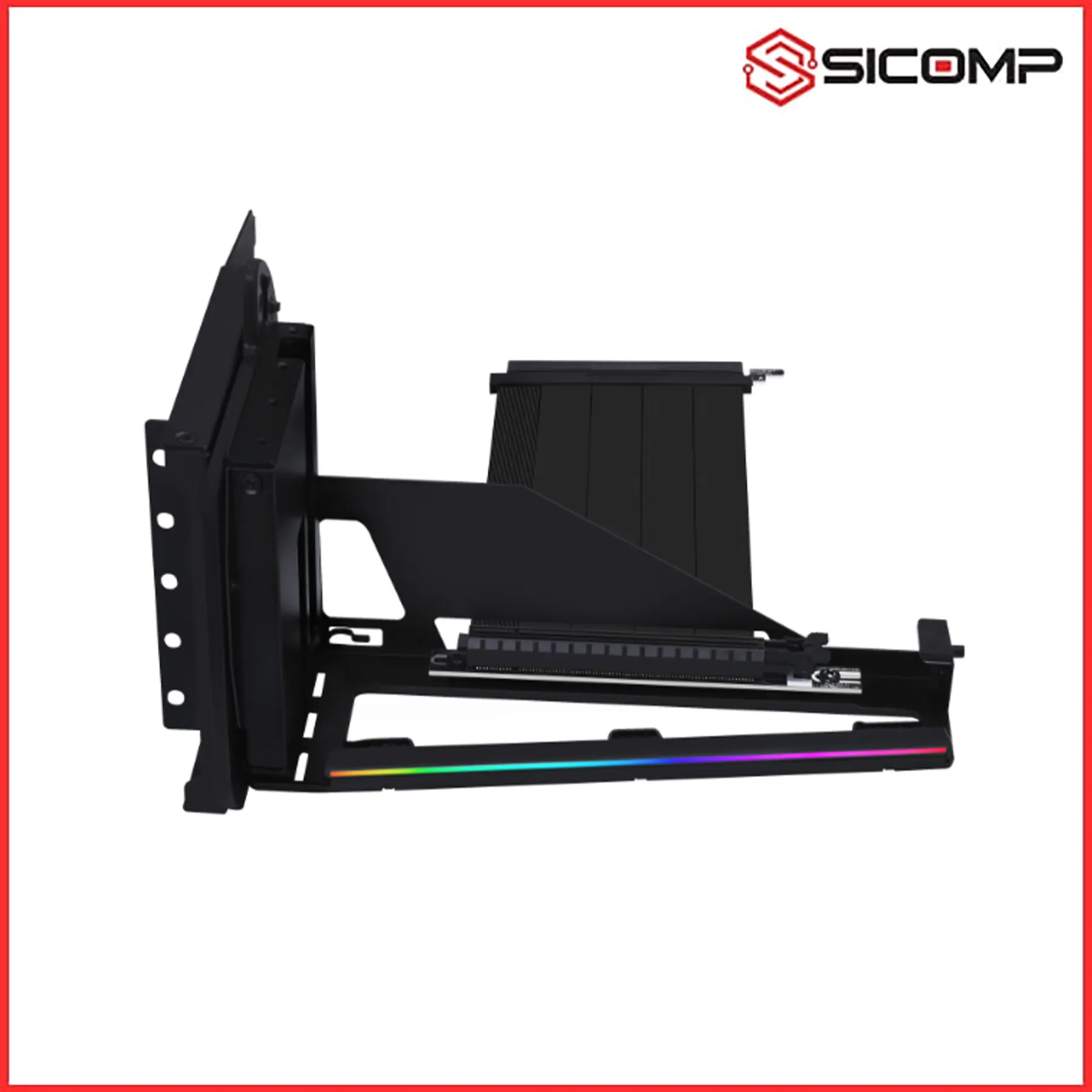 BỘ DỰNG ĐỨNG VGA LIAN LI MULTI DIRECTIONAL VERTICAL GPU BRACKET MÀU ĐEN KÈM PCIE 5.0