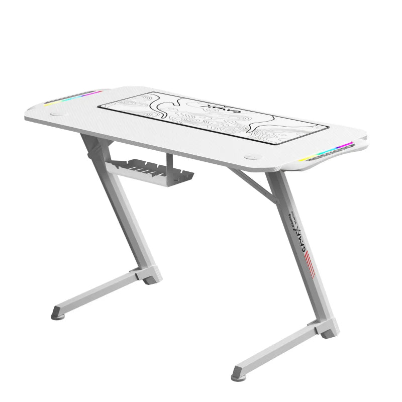 Ảnh minh họa Bàn gaming Gamax Z5-1160 (TD-03) sợi carbon với đèn RGB và bàn di chuột - RGB / Trắng 3