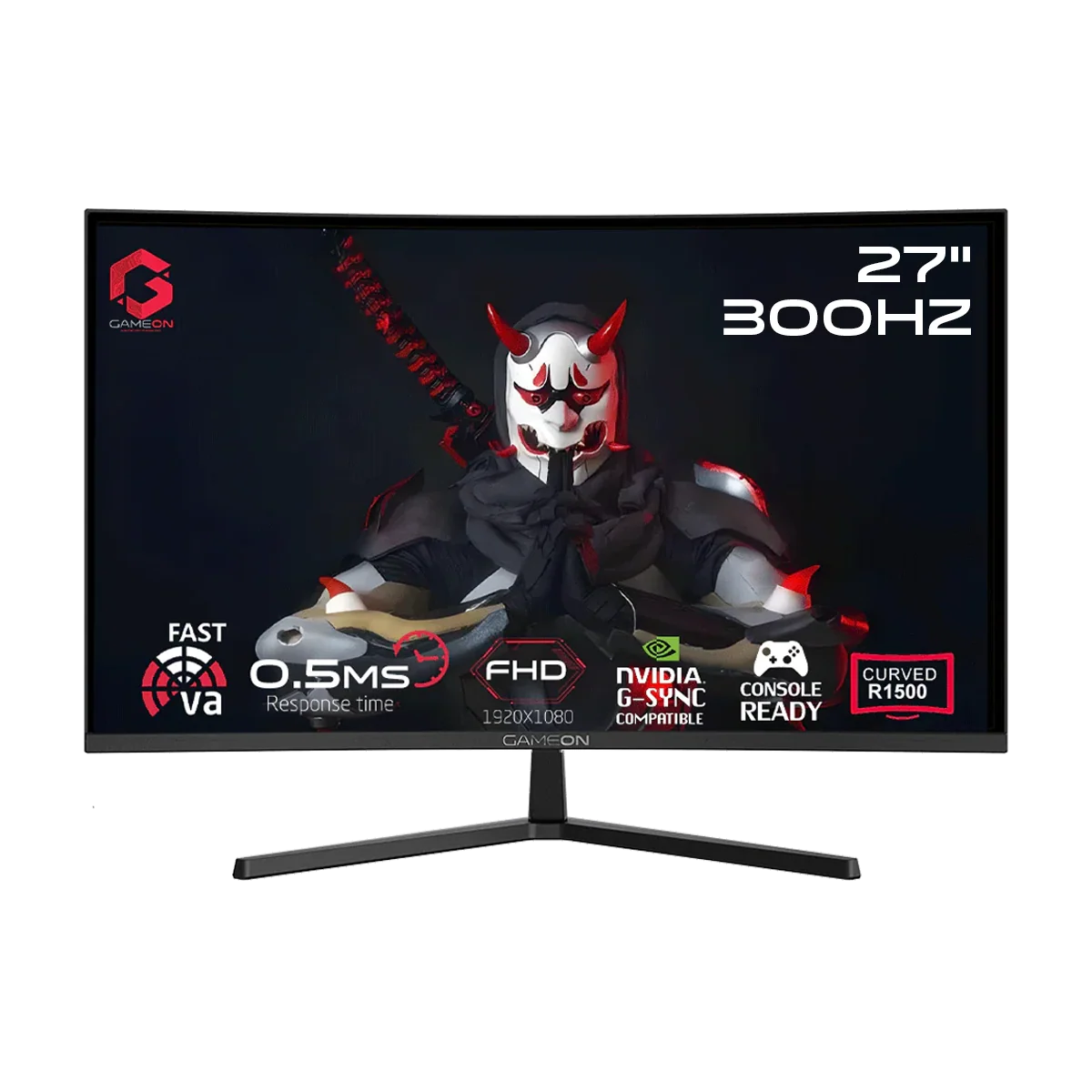 GAMEON GOC27F300 Màn hình chơi game cong FHD 27" - Đen
