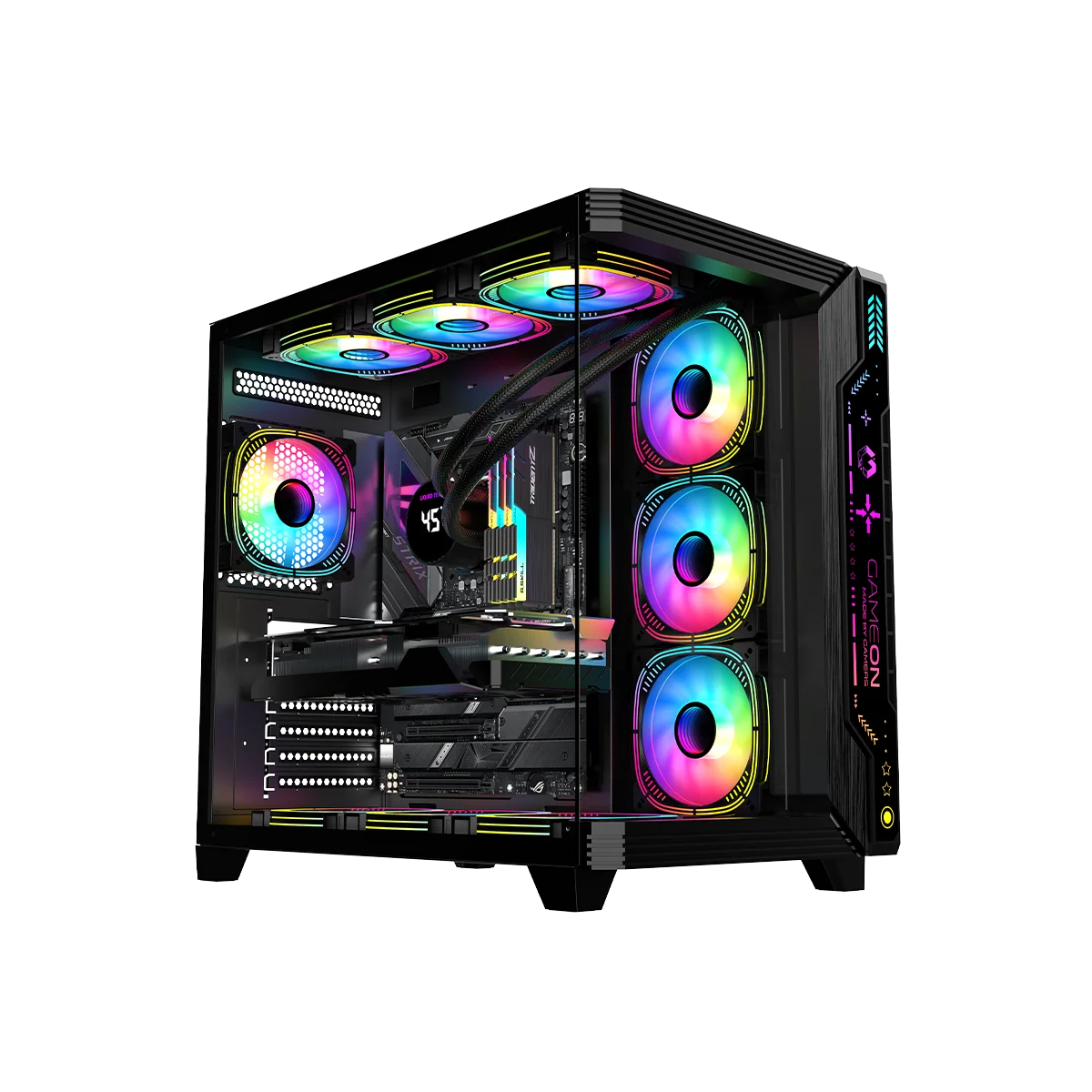 Ảnh minh họa GAMEON Pulse Series Mid Tower Gaming Case - Đen 1