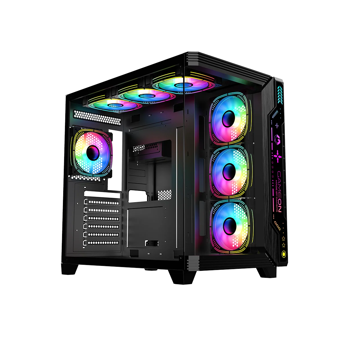 GAMEON Pulse Series Mid Tower Gaming Case - Đen