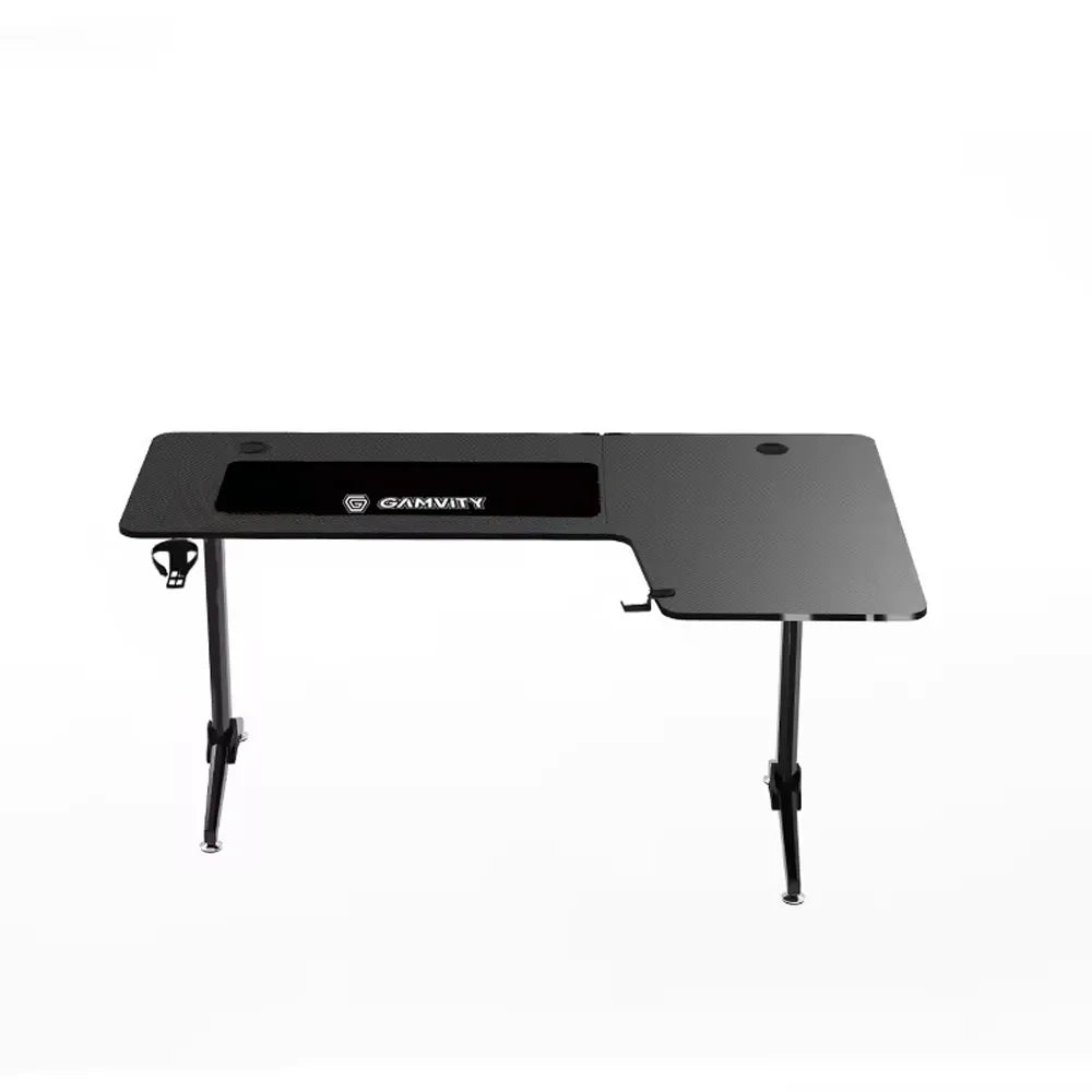 Bàn gaming chuyên nghiệp Gamvity dạng chữ L (1600*1000*750) - bên phải, màu đen
