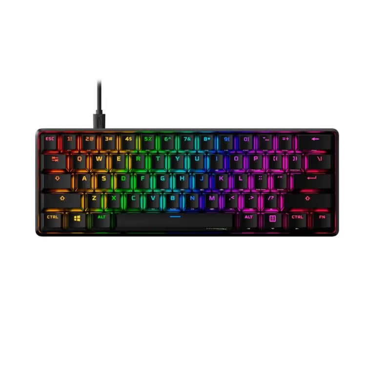 Bàn phím gaming cơ HyperX Alloy Origins 60 với switch HyperX Red - English / Arabic