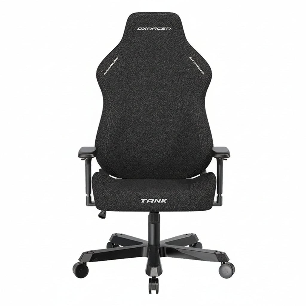 Ghế gaming DXRacer Tank XXL bọc vải dệt, tay vịn 4D và tựa đầu nam châm – Đen