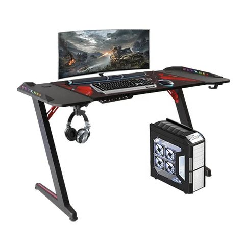 Gamvity Bàn chơi game dạng chữ Z 1200*600 - Đen vân carbon
