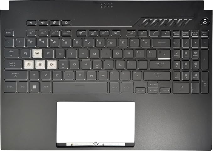 Thay Vỏ Laptop ASUS TUF Dash Gaming A15 F15 FX507 FA507 FX507Z FX517 RGB Colorful Backlit Palmrest Upper Cover Case 33NJKTAJNW0 Laptop US Keyboard Compatible for Zin