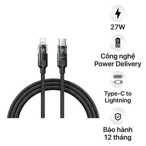 Cáp Sạc Volwatt GE-A45-CL Type-C To Lightning