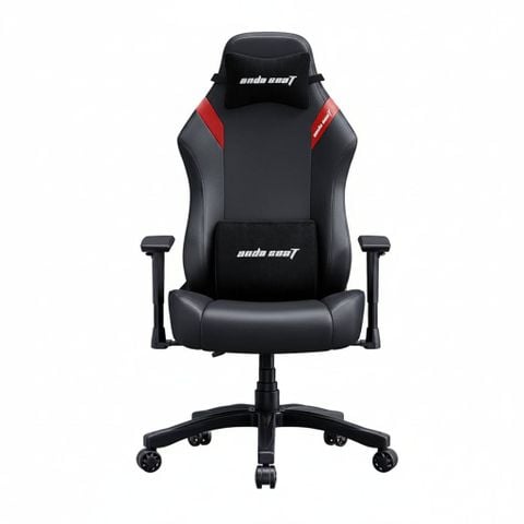 Ghế chơi game AndaSeat Luna Series L bọc da PVC kèm gác chân - Đen/Đỏ