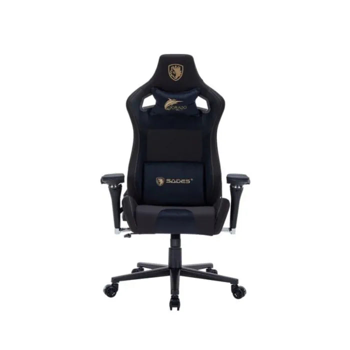Ghế chơi game Sades Dorado PRO, tay vịn 6D - Đen (không kèm lắp đặt)