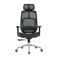  Ghế công thái học HYPERWORK Airy | Đen, 120kg, Chân xoay, Lưng lưới 