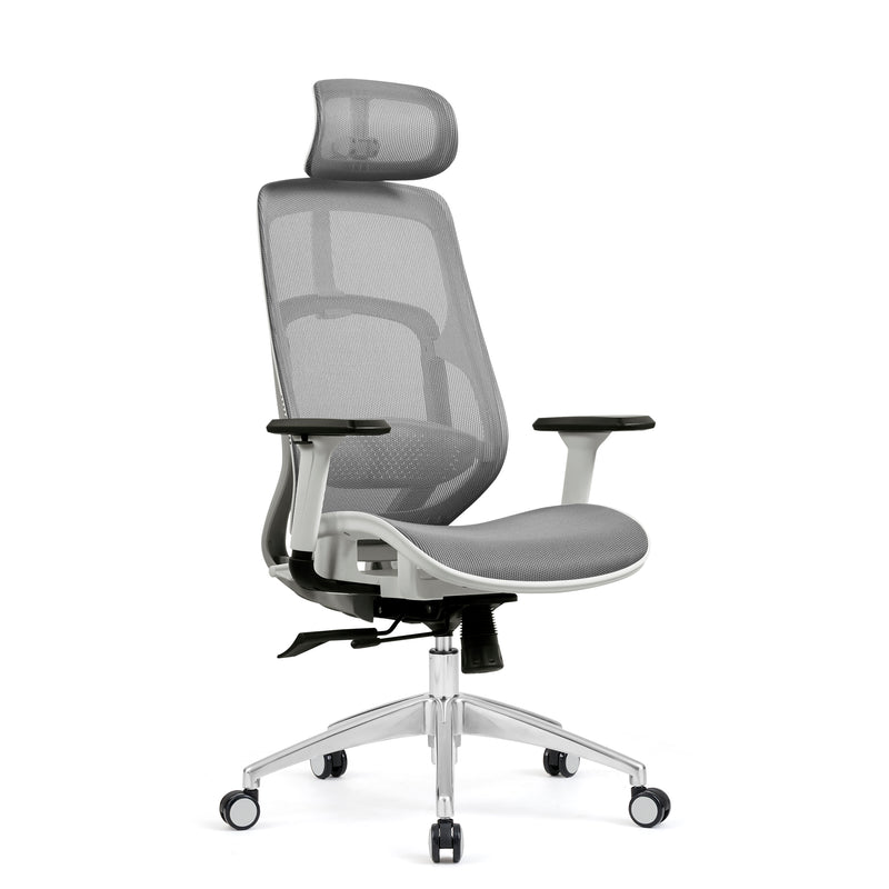 Ảnh minh họa Ghế công thái học HYPERWORK Airy | Trắng, 120kg, Chân xoay, Lưng lưới 1