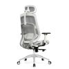 Ghế công thái học HYPERWORK Airy | Trắng, 120kg, Chân xoay, Lưng lưới