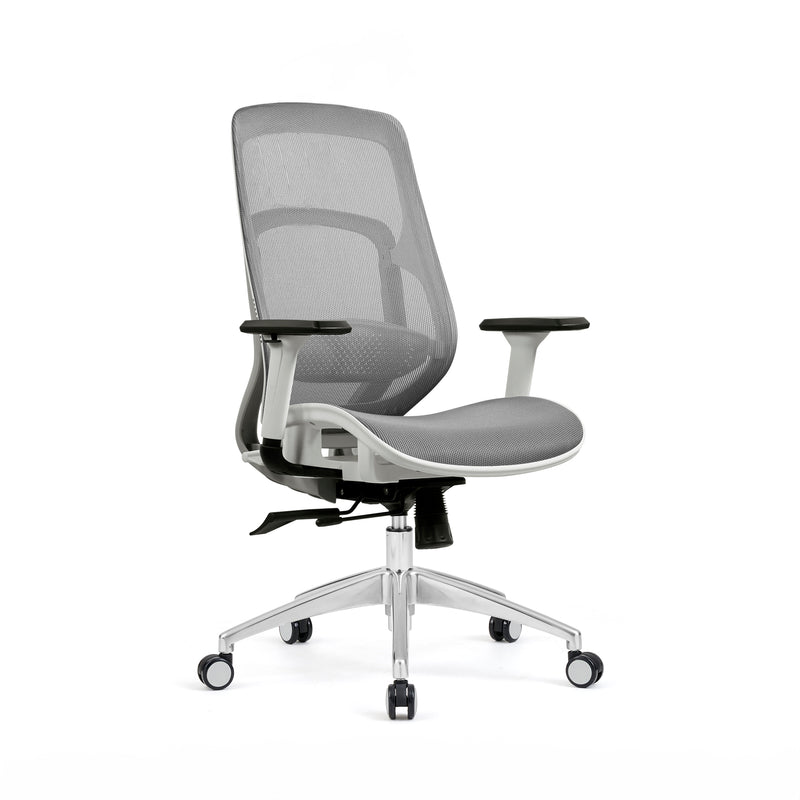 Ảnh minh họa Ghế công thái học HYPERWORK Airy | Trắng, 120kg, Chân xoay, Lưng lưới 3