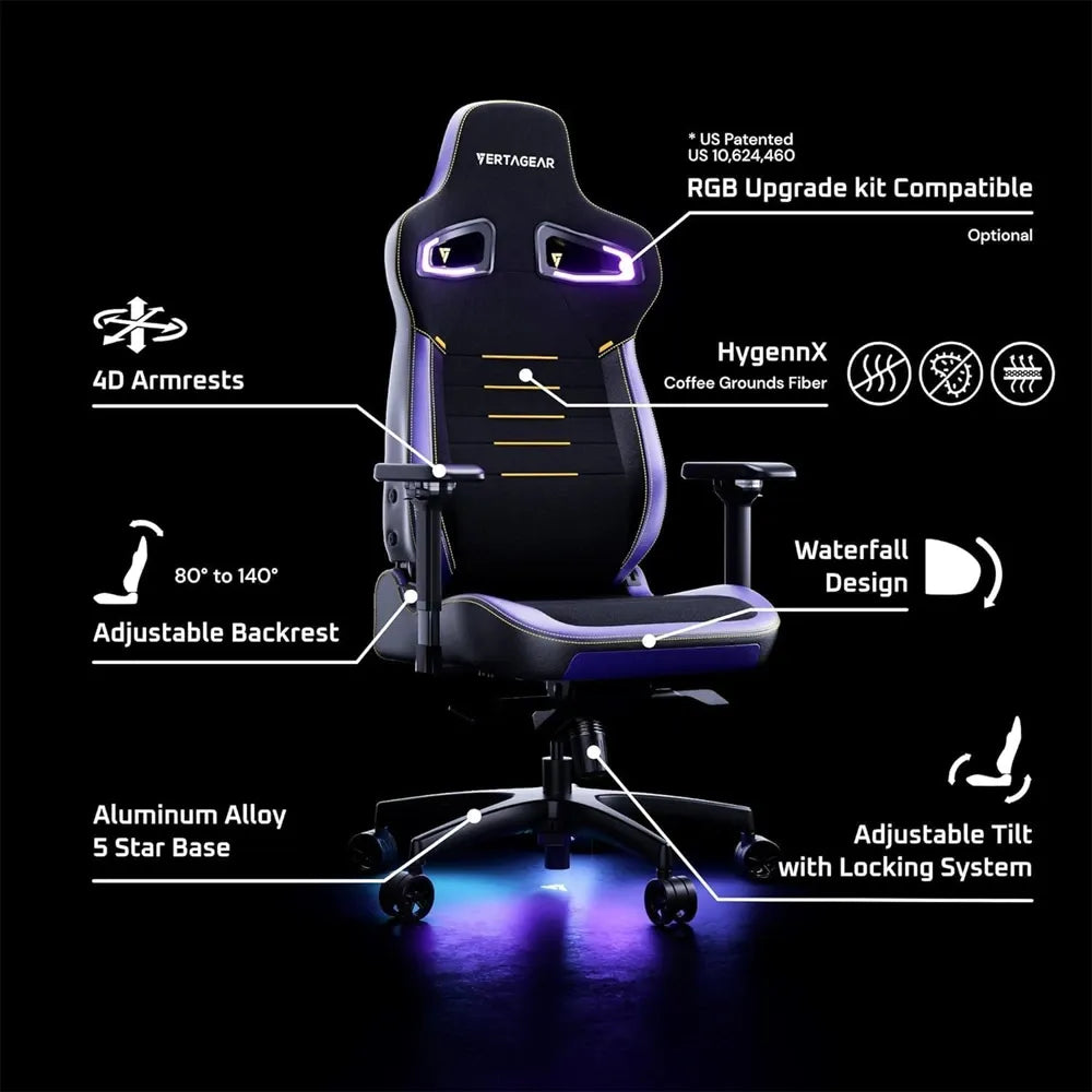 Ảnh minh họa Ghế Gaming cỡ X-Large VERTAGEAR PL4800 - Carbon Black 2