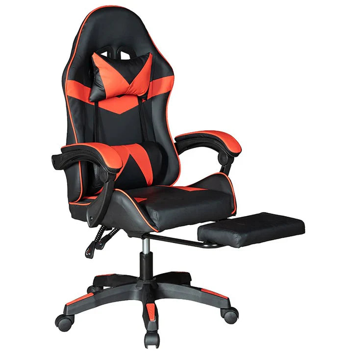 Ảnh minh họa Ghế gaming da PVC Gadgeton Imperial Series có gác chân - Đen/Đỏ 3