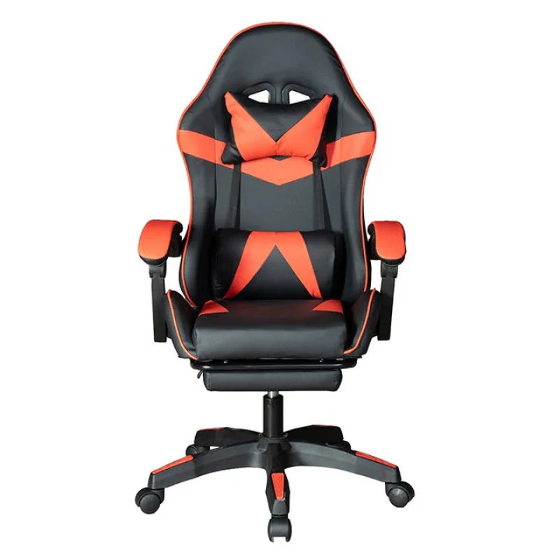 Ghế gaming da PVC Gadgeton Imperial Series có gác chân - Đen/Đỏ