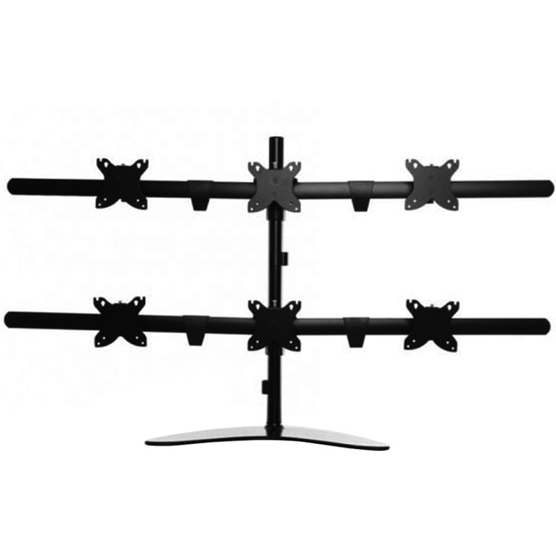 Ảnh minh họa Giá treo 6 màn hình máy tính S6H nhập khẩu (17-27) inch 2