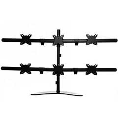 Giá treo 6 màn hình máy tính S6H nhập khẩu (17-27) inch