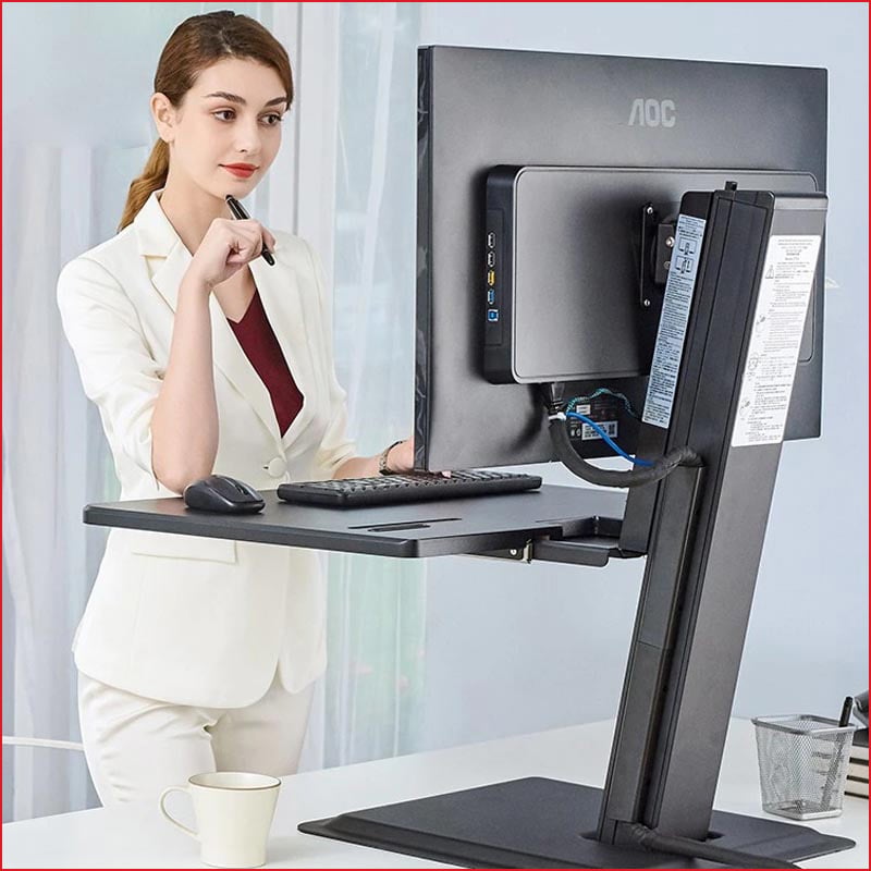 Ảnh minh họa Giá Treo Màn Hình North Bayou NB-S80 (17-32 inch/ 360 Độ/Trắng/Đen) 3