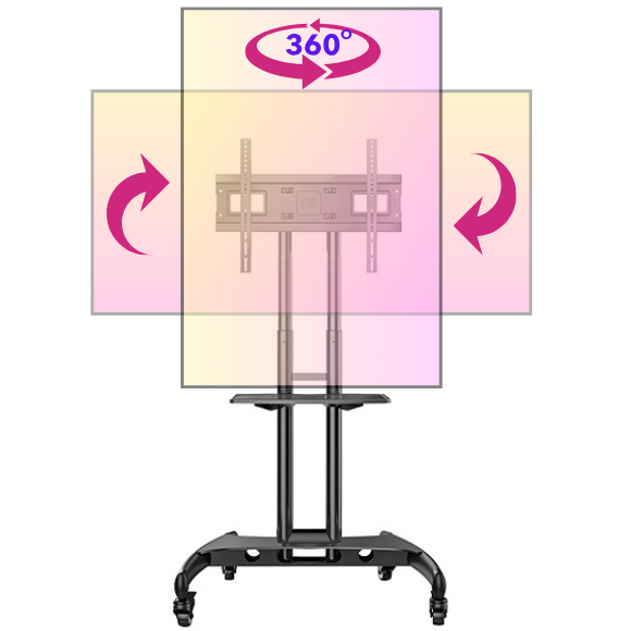 Giá Treo Tivi Di Động NB-AVA1500 Xoay 360 Độ Ngang Dọc