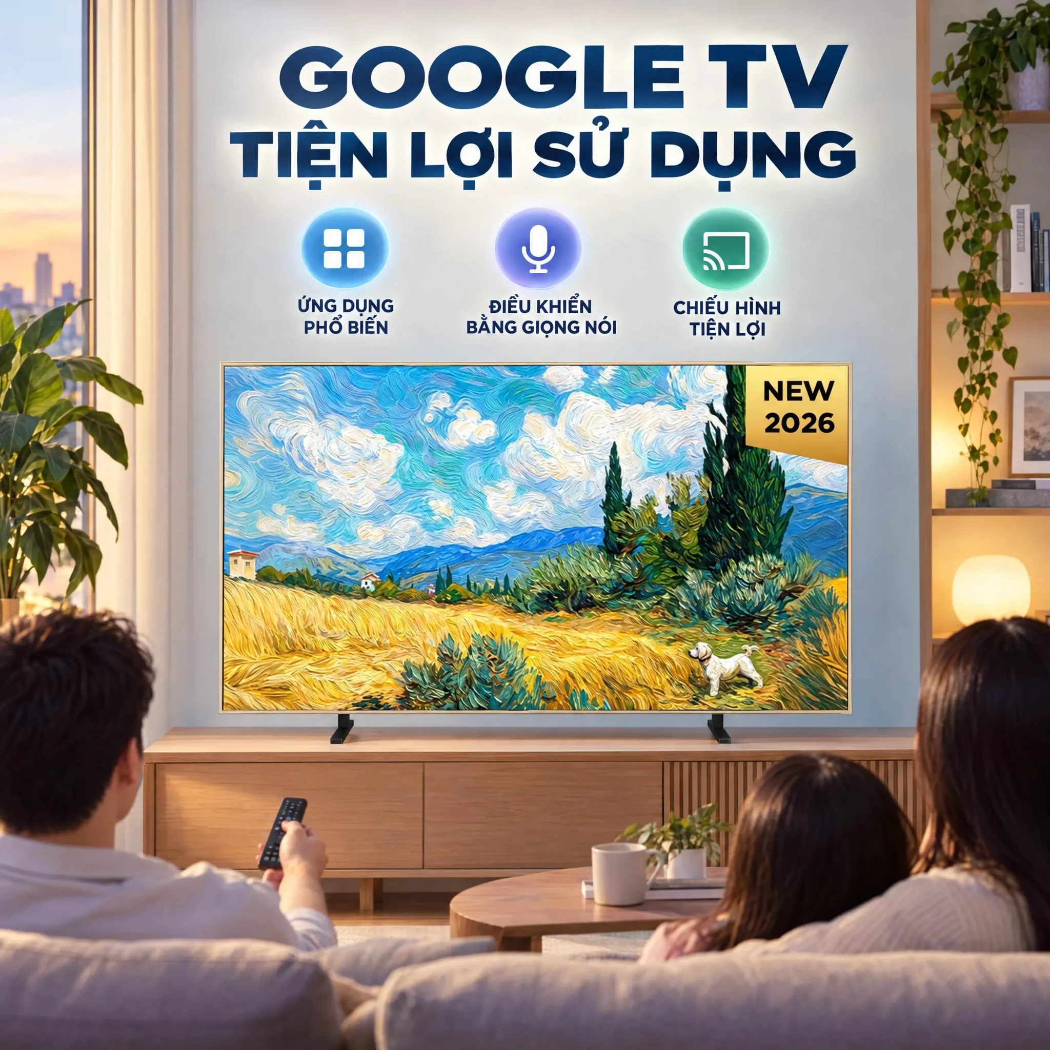 Ảnh minh họa Google Tivi QD-Mini LED TCL 4K 55 inch 55A400 Pro 2