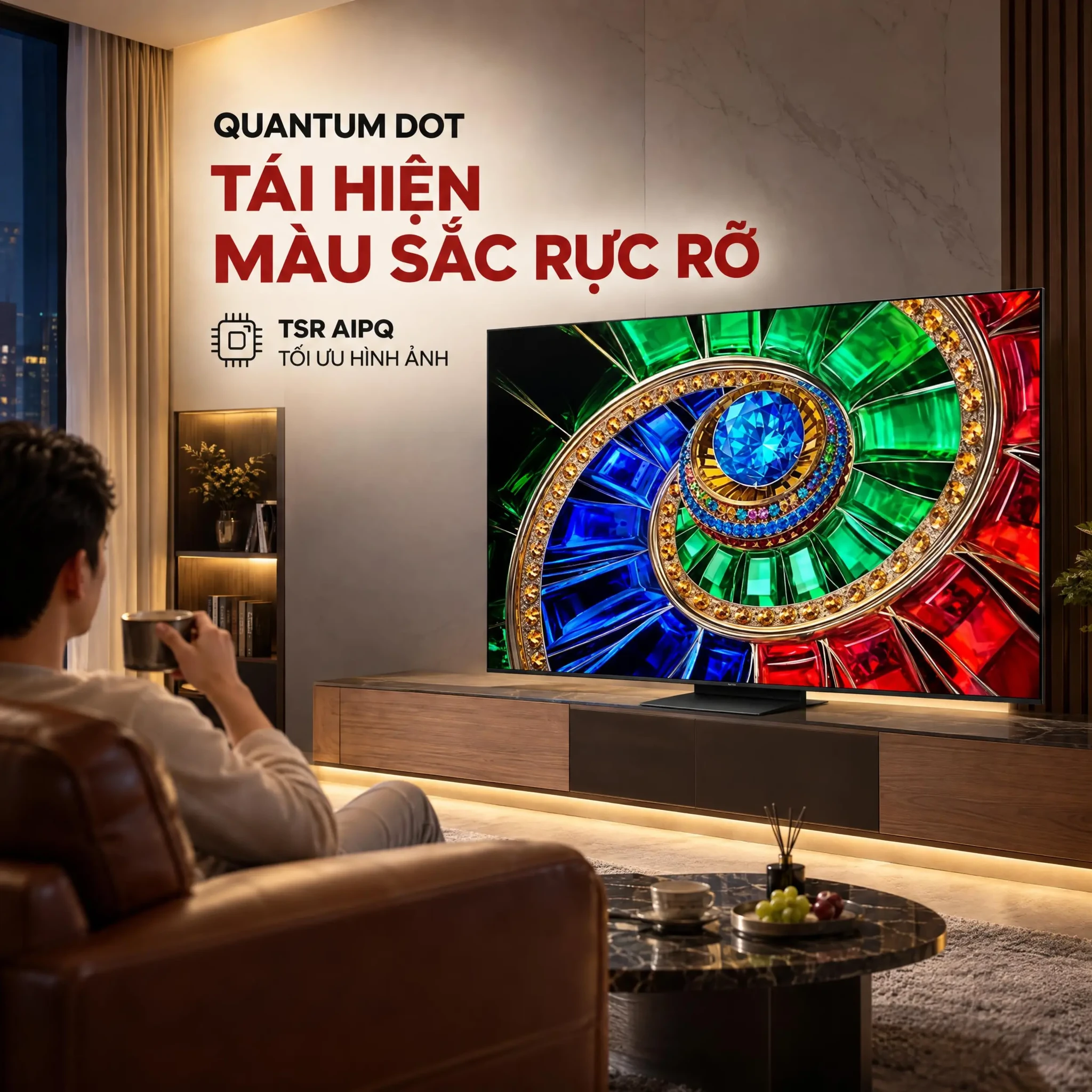 Ảnh minh họa Google Tivi RGB - Mini LED TCL 4K 75 inch 75RM7L 2