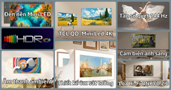  Google tivi TCL QD-Mini Led 4K 55 inch 2026 (55A400 Pro) 