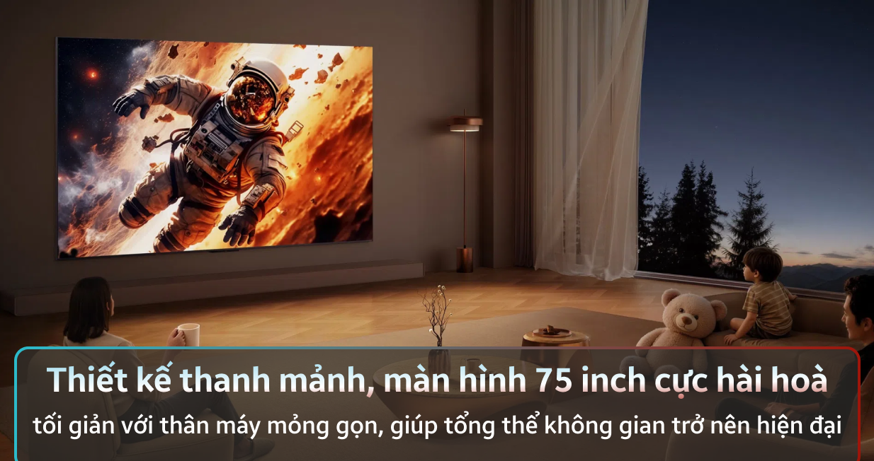 Ảnh minh họa Google tivi TCL SQD-Mini Led 4K 75 inch 2026 (75C8L) 1
