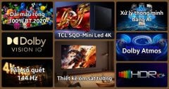  Google tivi TCL SQD-Mini Led 4K 98 inch 2026 (98C8L) 