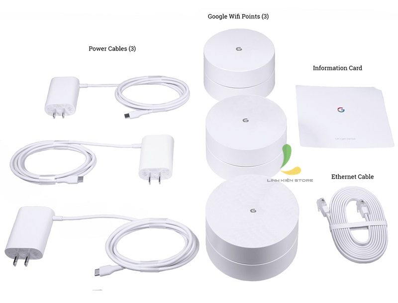 Ảnh minh họa Google Wifi Mesh 3 Pack 1