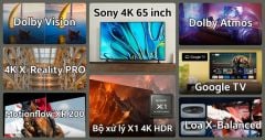  Sony K-65S30 – Google TV 65″ 4K, màn hình lớn, giá mềm hơn Mini LED 